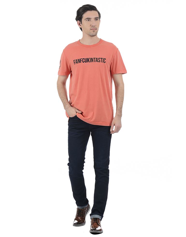 French Connection Men Casual Wear Printed T-Shirt