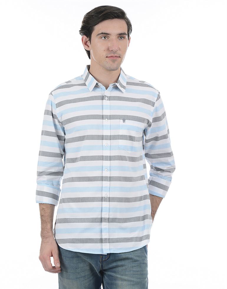 French Connection Men Casual Wear Striped Shirt