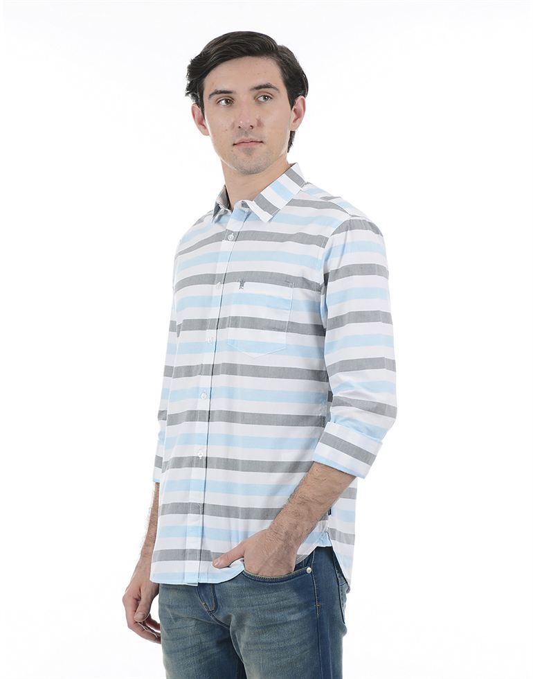 French Connection Men Casual Wear Striped Shirt