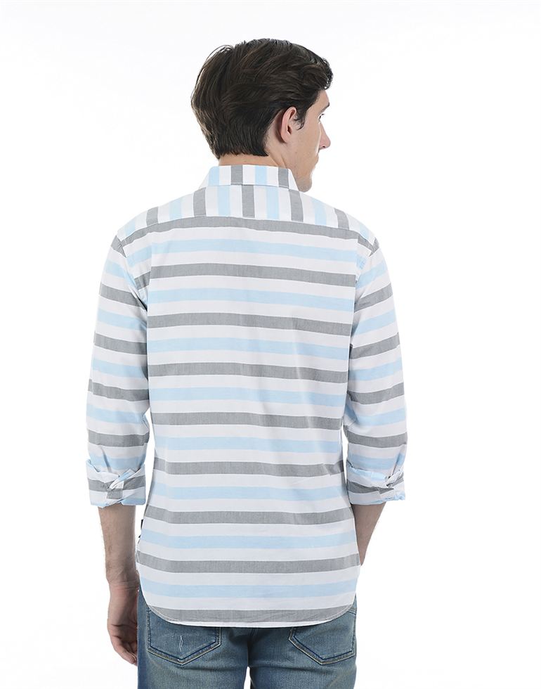 French Connection Men Casual Wear Striped Shirt