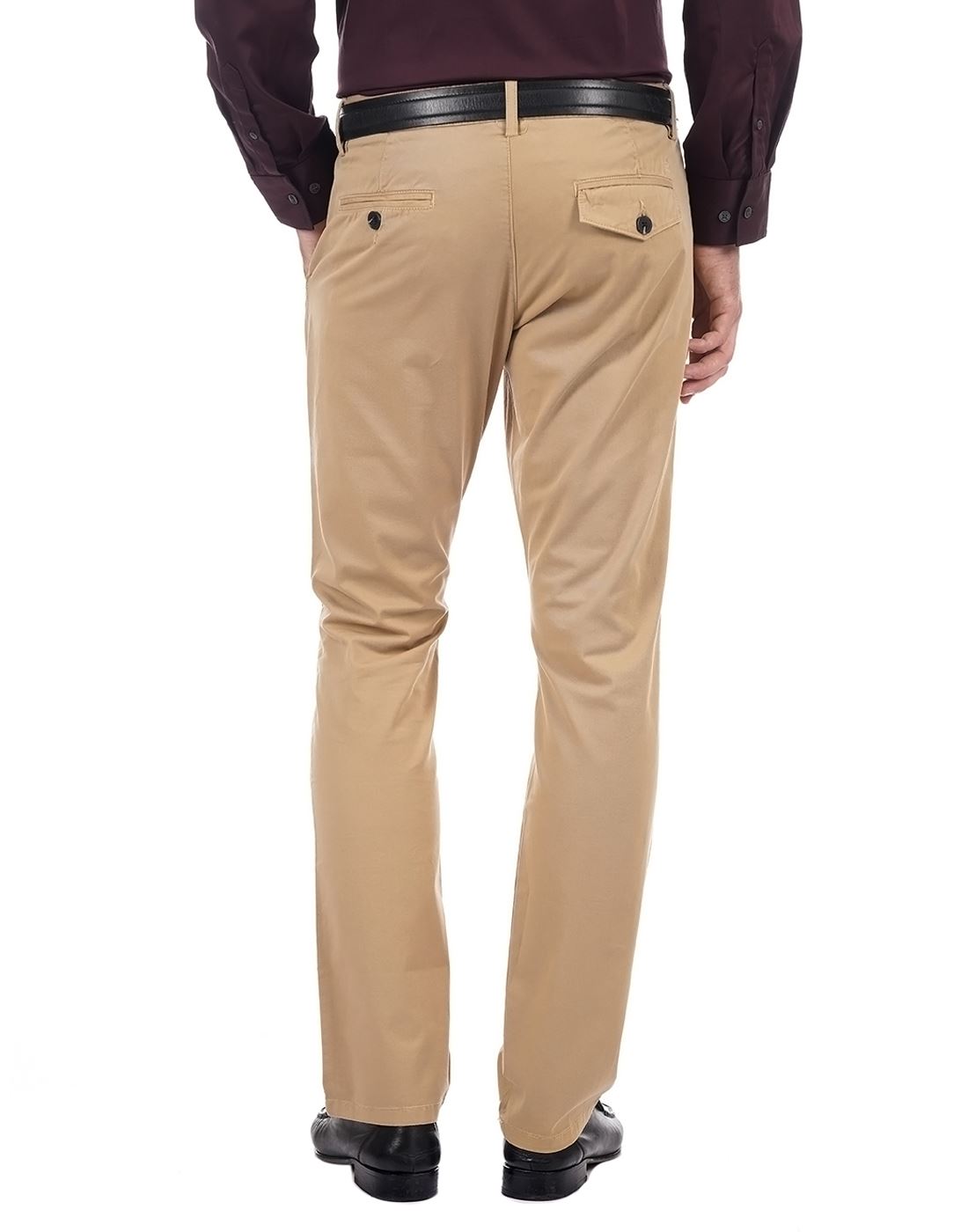 French Connection Men Casual Wear Solid Trousers