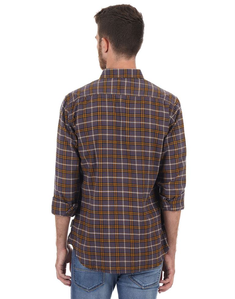 French Connection Men Casual Wear Checkered Shirt