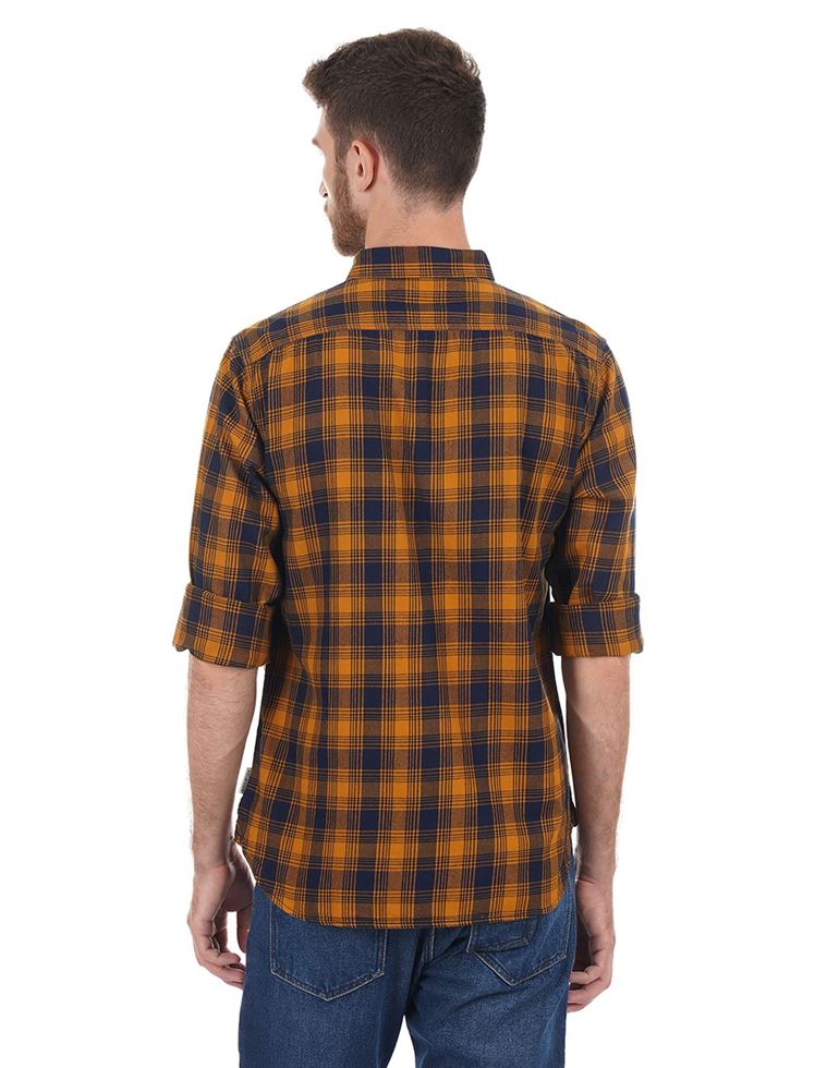 French Connection Men Casual Wear Checkered Shirt