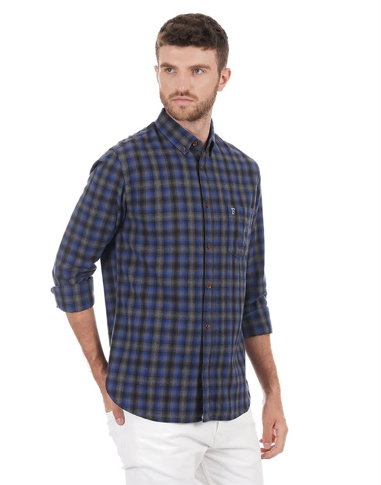 French Connection Men Casual Wear Checkered Shirt