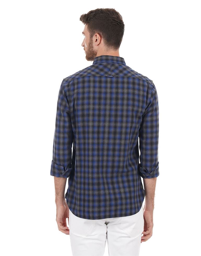 French Connection Men Casual Wear Checkered Shirt