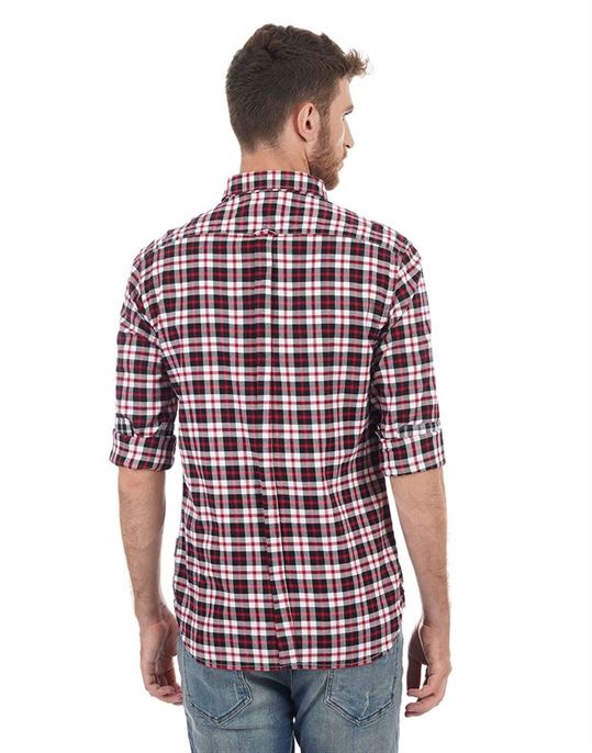 French Connection Men Casual Wear Checkered Shirt