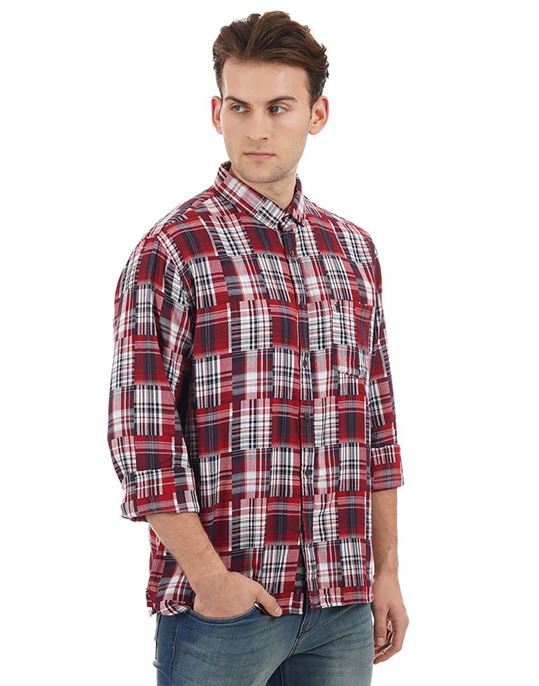 French Connection Casual Wear Checkered Men Shirt