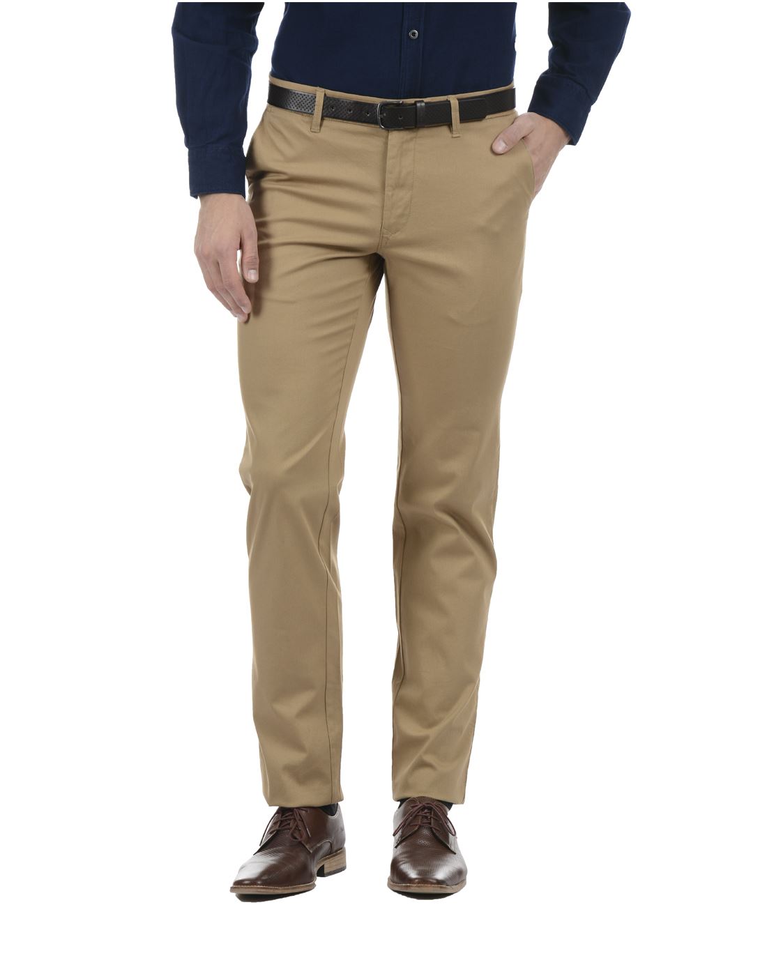 Buy Men Urban Fit Cotton Stretch Trouser Online | Indian Terrain