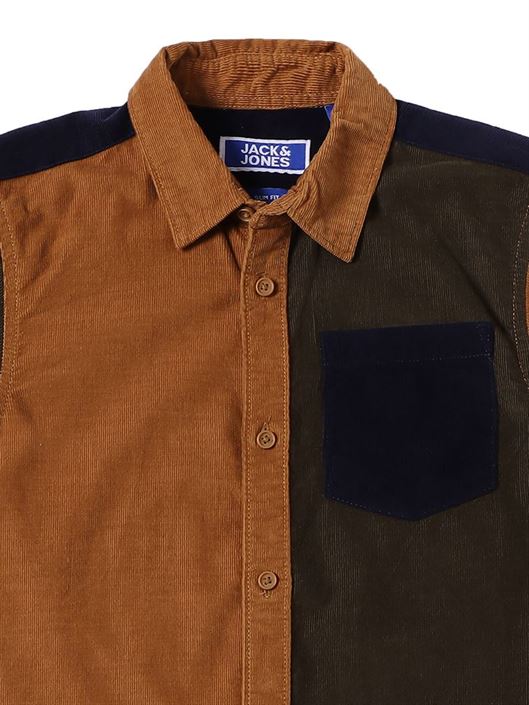 Jack & Jones Junior Brown Shirt For Boys