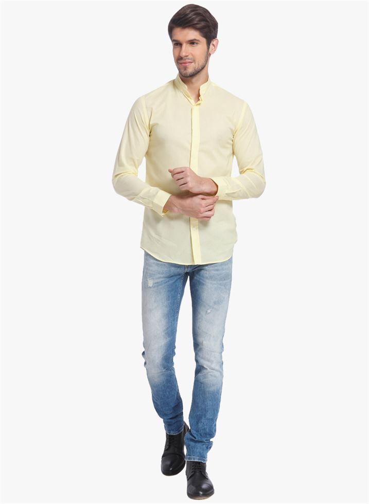 Jack n Jones Men Casual Wear Solid Shirt