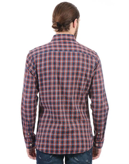 London Fog Men Casual Wear Checkered Shirt