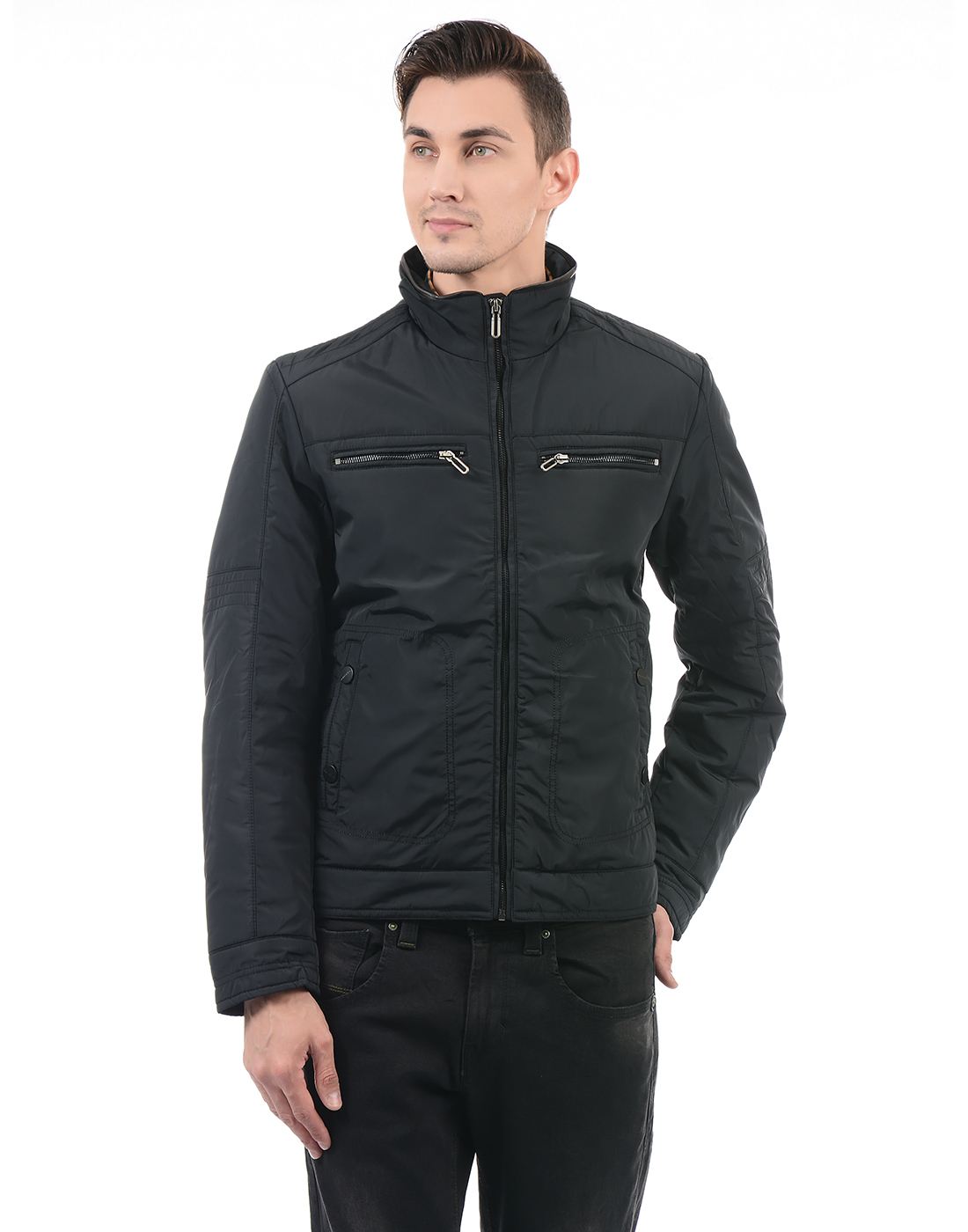 London Fog Men Casual Wear Solid Jacket | KNOCKOUT | Black | 67946