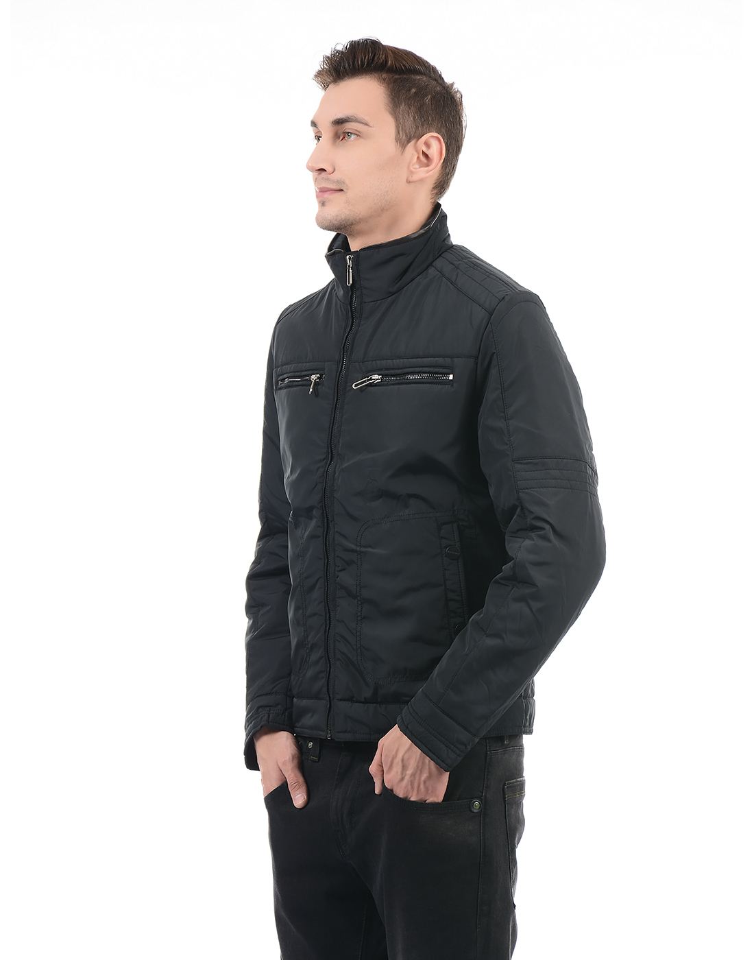 London Fog Men Casual Wear Solid Jacket