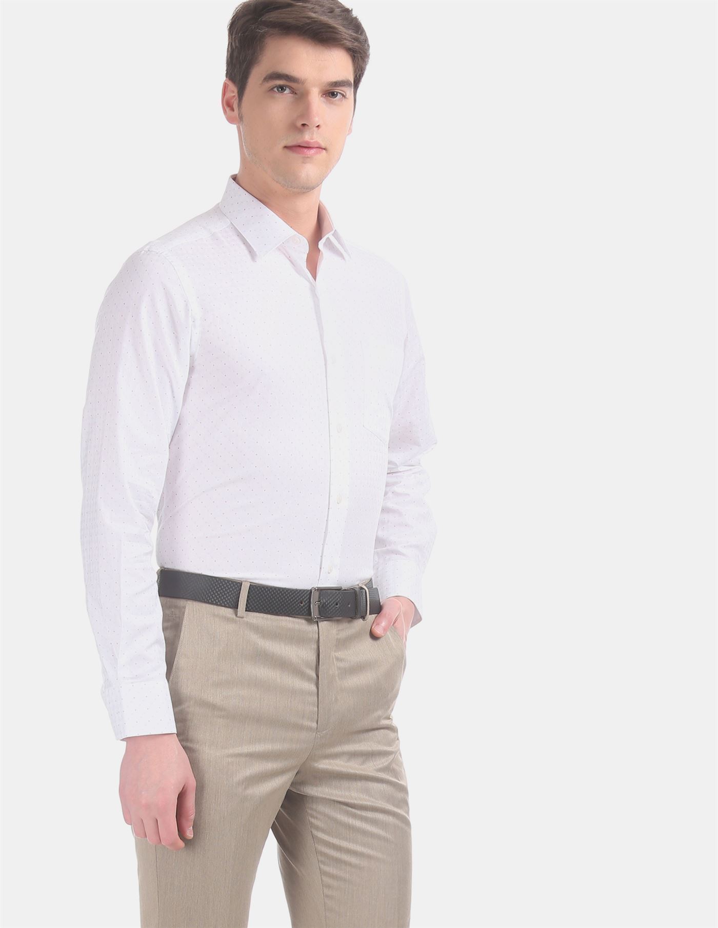 Louis Philippe Formal Shirts : Buy Louis Philippe Van Heusen White Shirt  Online | Nykaa Fashion