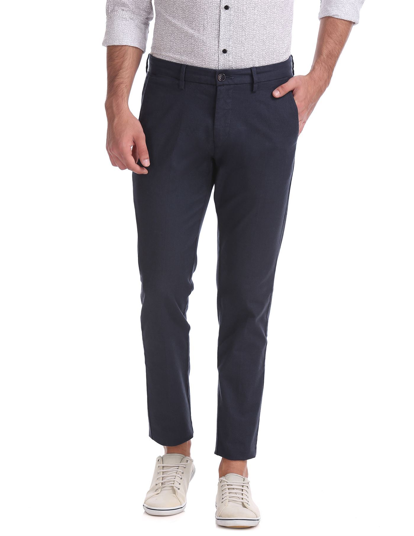 Formal Wear Plain Mens Navy Blue Cotton Trouser, Size: 28 To 40, Machine  wash at Rs 330/piece in Delhi