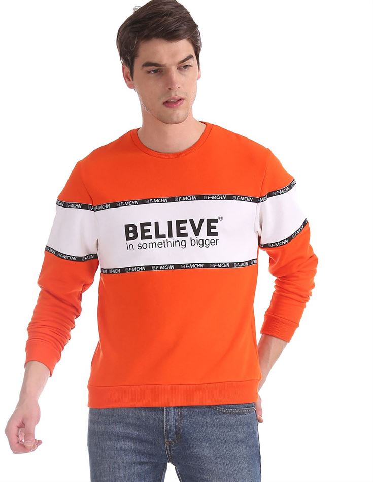 orange sweatshirt for men