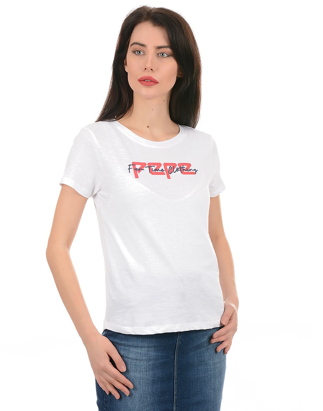 Pepe Jeans Off Wear T-Shirt Women Casual | 107419 White White | Off