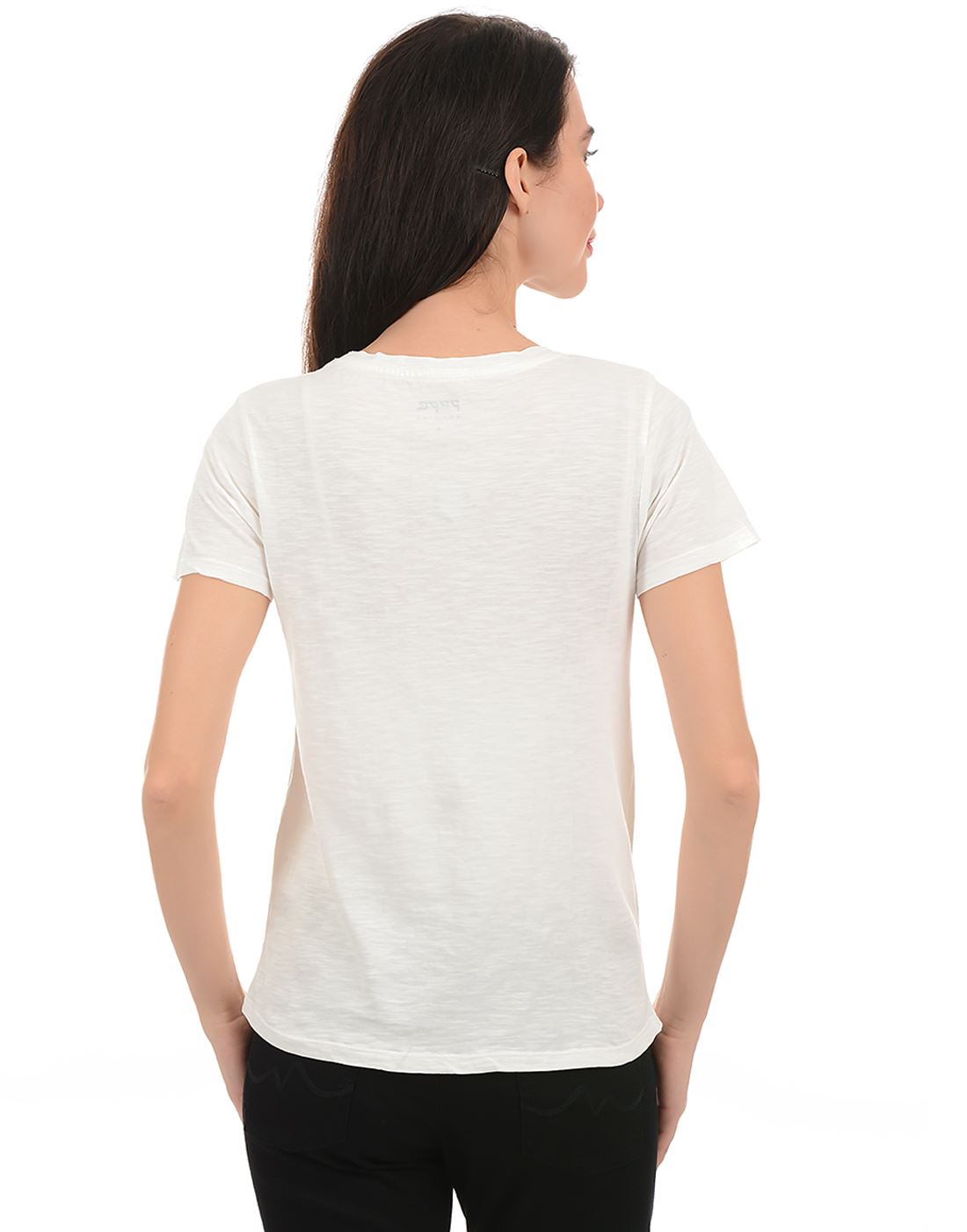 Pepe Jeans 107363 Casual White Off White | | Wear Women Off T-Shirt