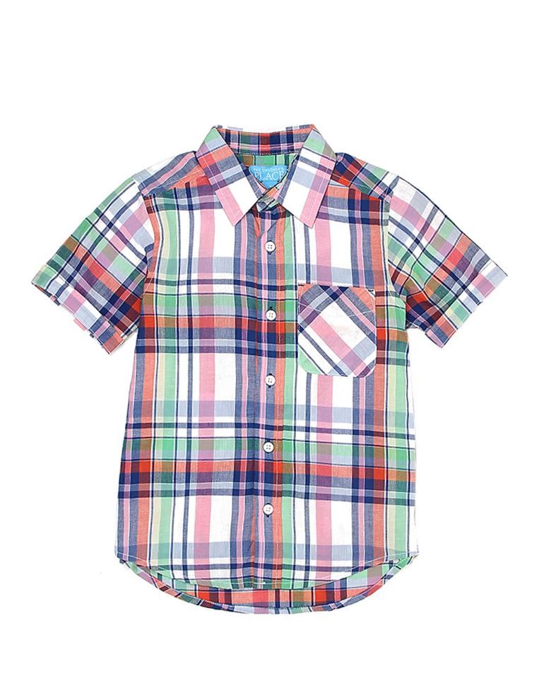 The Children’s Place Boys Casual Wear Checkered Shirt