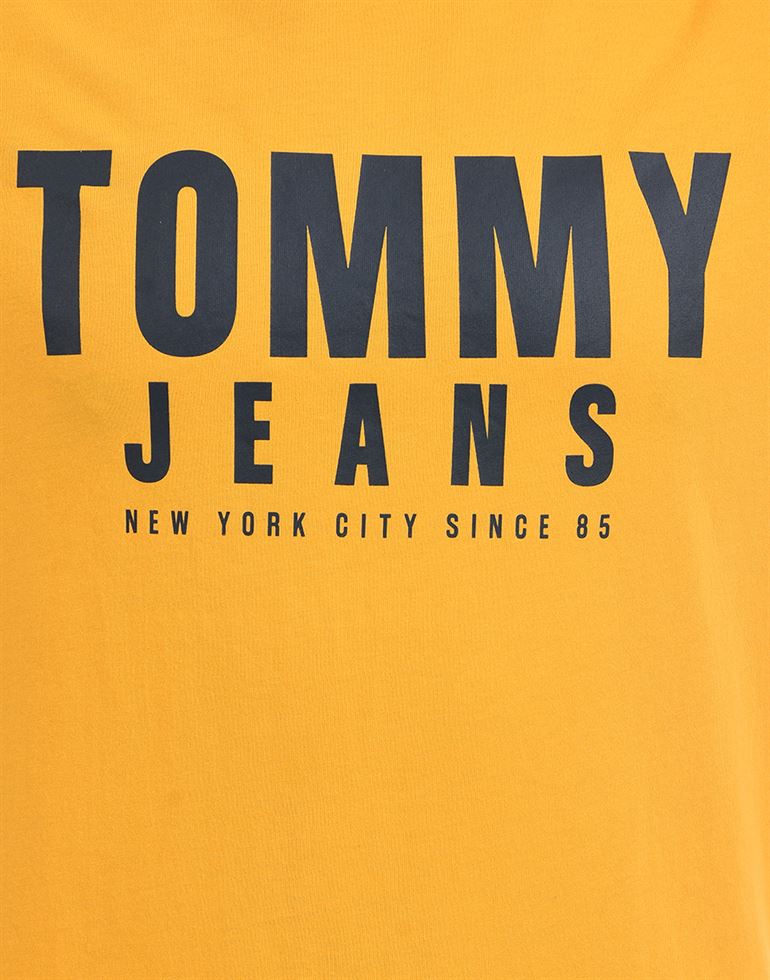 Tommy Hilfiger Men Casual Wear Yellow T-Shirt