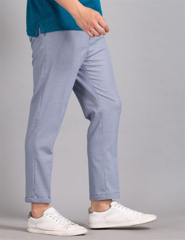 True Blue Men Casual Wear Trousers