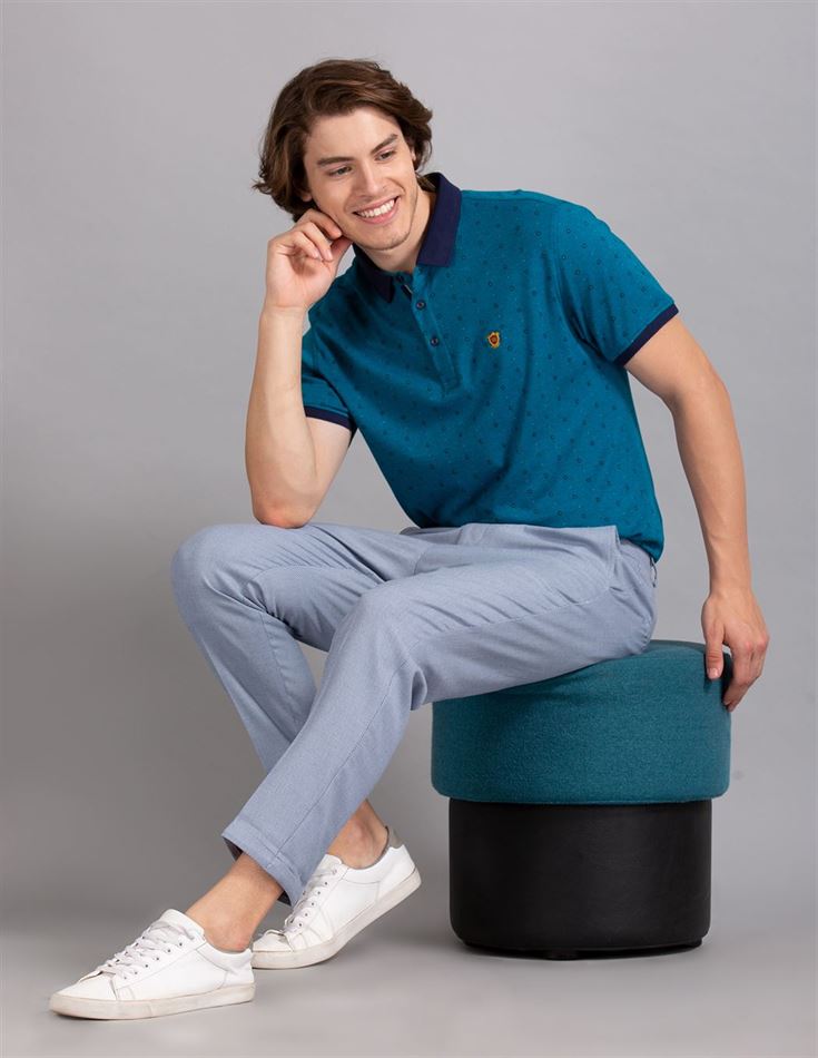 True Blue Men Casual Wear Trousers