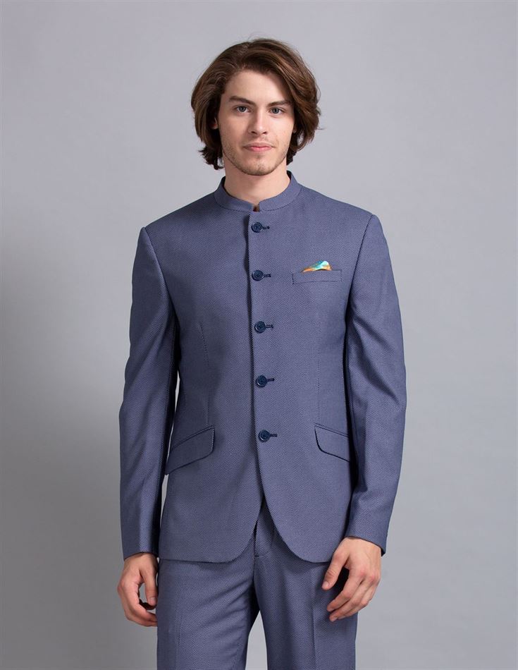 True Blue Men Party Wear Suit