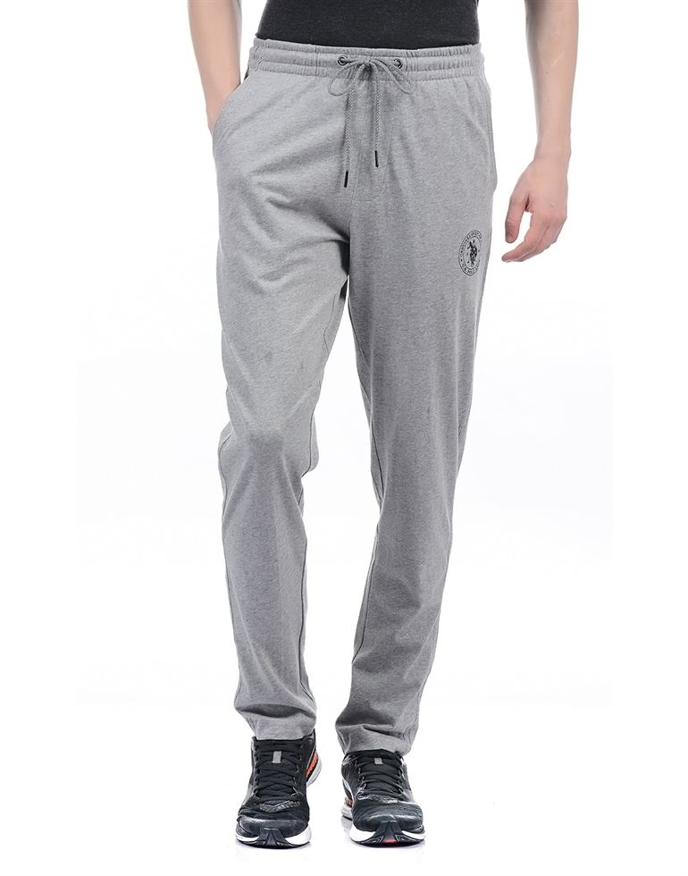 U.S. Polo Assn. Men Solid Track Pant, KNOCKOUT, Grey