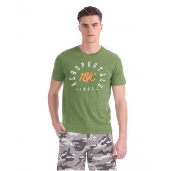 Aeropostale Men Casual Wear Graphic Print T-Shirt