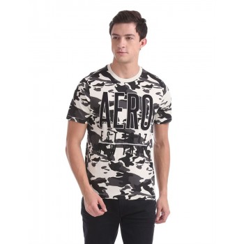 Aeropostale Men Casual Wear Printed T-Shirt