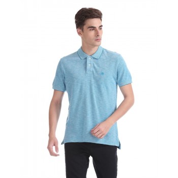 Aeropostale Men Casual Wear Solid Polo T-Shirt