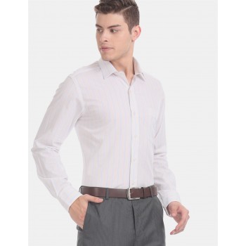 Arrow Men Formal Wear Off White Shirt