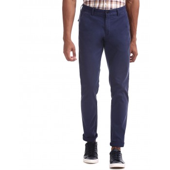 Arrow Men Casual Wear Navy Blue Trouser