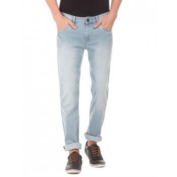 Flying Machine Men Casual Wear Sky Blue Jeans