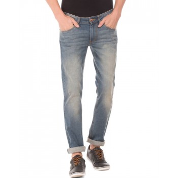 Flying Machine Men Casual Wear Blue Jeans