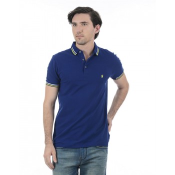 French Connection Men Casual Wear Solid Polo T-Shirt