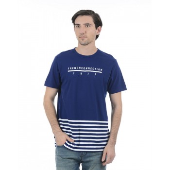 French Connection Men Casual Wear Striped T-Shirt