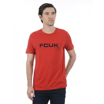 French Connection Men Casual Wear Solid T-Shirt