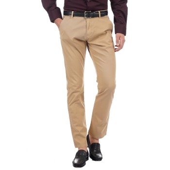 French Connection Men Casual Wear Solid Trousers