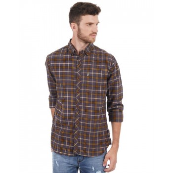 French Connection Men Casual Wear Checkered Shirt