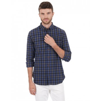 French Connection Men Casual Wear Checkered Shirt