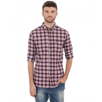 French Connection Men Casual Wear Checkered Shirt