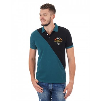 French Connection Men Casual Wear Color Block Polo T-Shirt