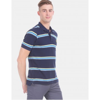 U.S.Polo Assn. Men Casual Wear Blue T-Shirt