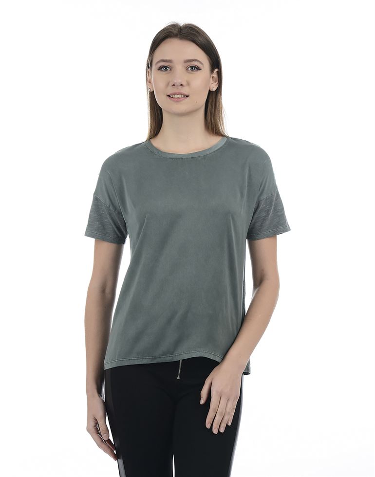 Only Women Casual Wear T-Shirt | KNOCKOUT | Grey | 12101