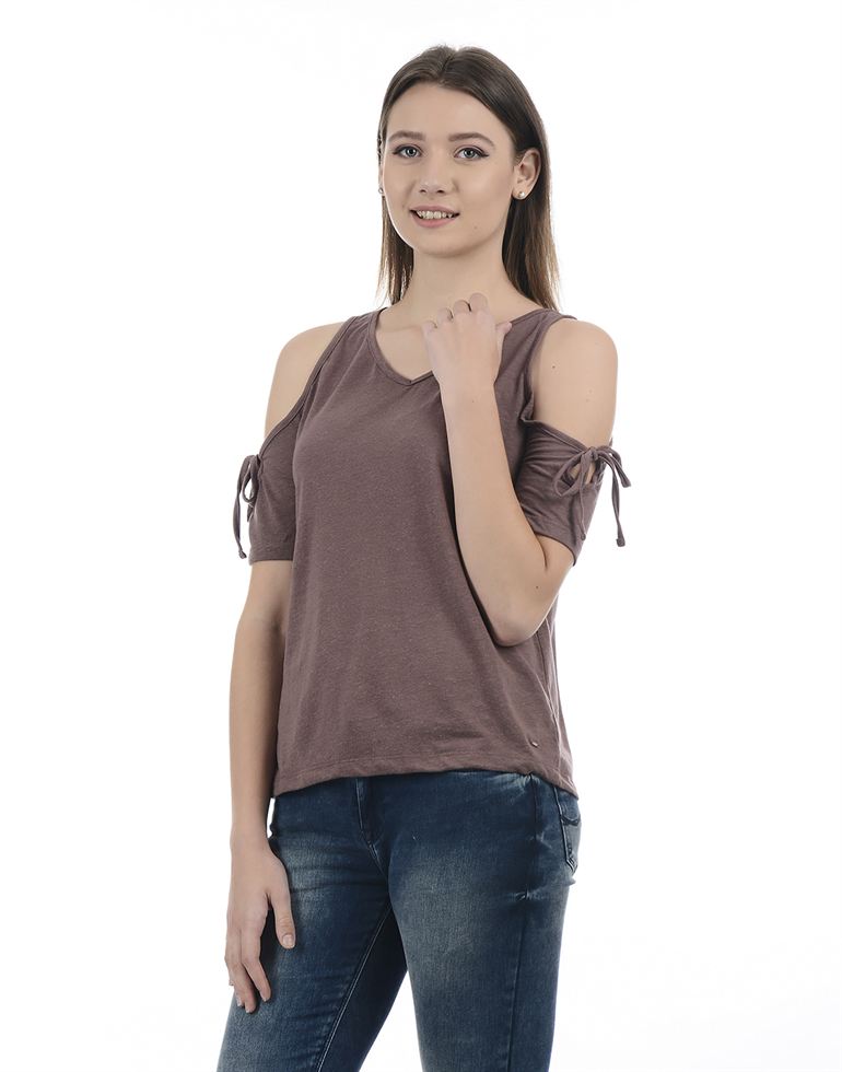 Only Women Casual Wear  T-Shirt