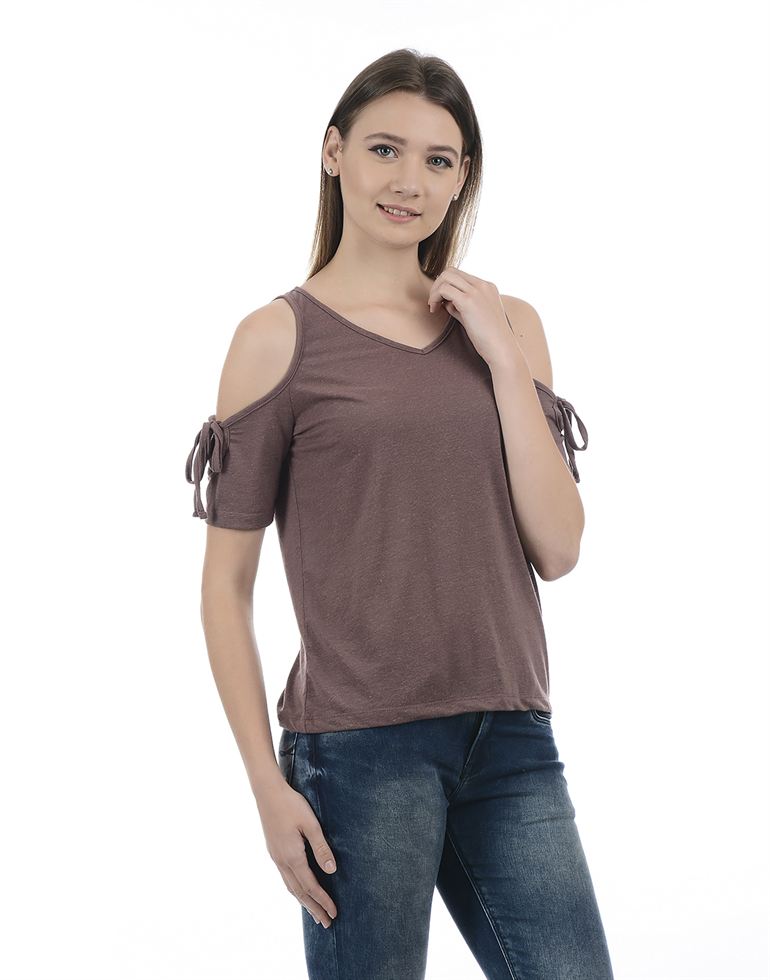 Only Women Casual Wear  T-Shirt